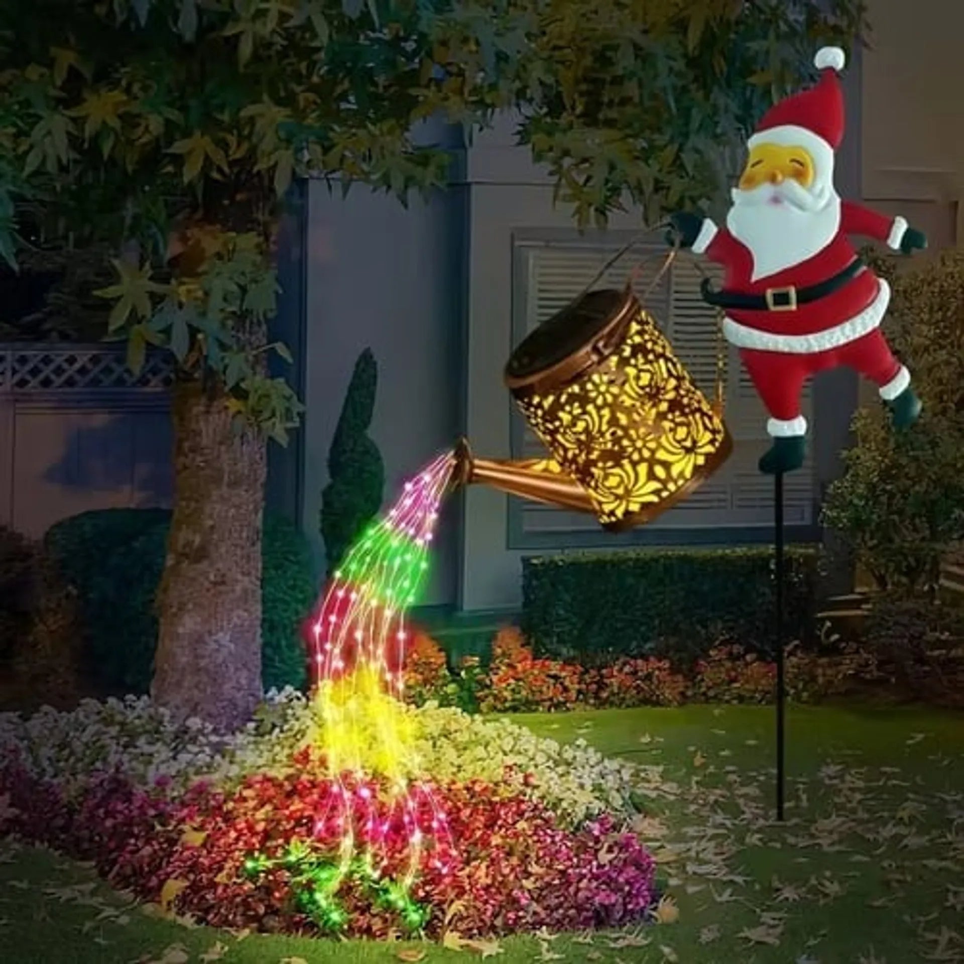 π
β¨ Christmas Claus Solar Kettle Lights β Festive Glow Indoors & Out