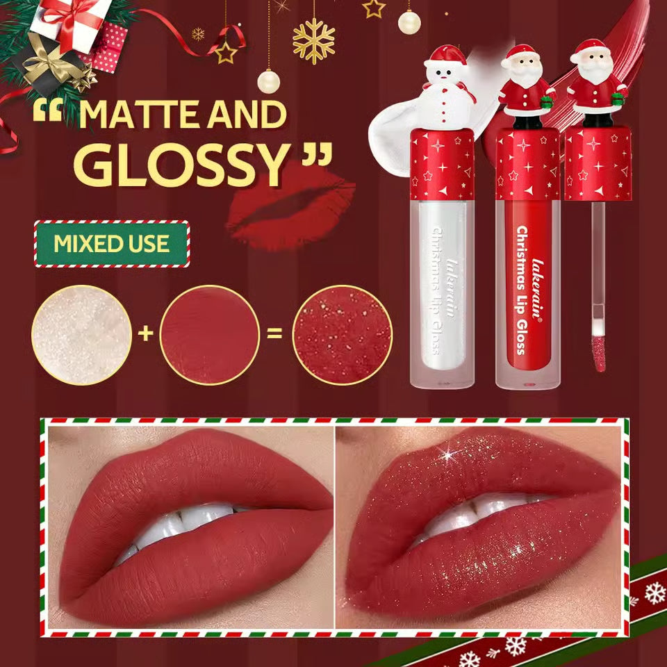 💄✨ Christmas Lip Gloss Set – 6 Colors